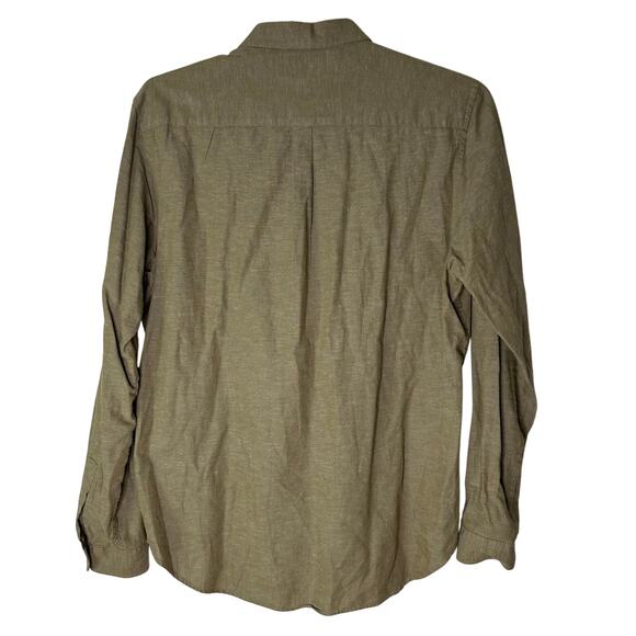 Cheap Monday Damon Shirt Men's‎ XL Button Up Olive Green Cotton Grunge Skater - Picture 2 of 6